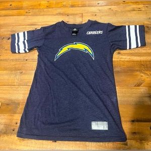 Chargers T-shirt - Girls Youth XL or fits Women XS or S